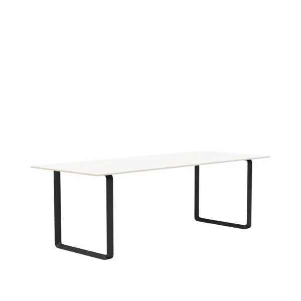 Muuto 70/70 dining table 225x90 cm White laminate-Plywood-Black