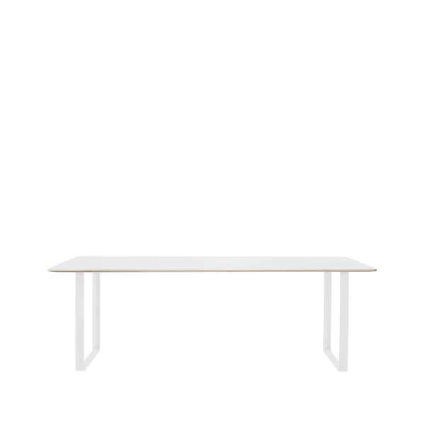 Muuto 70/70 dining table 225x90 cm White laminate-Plywood-White