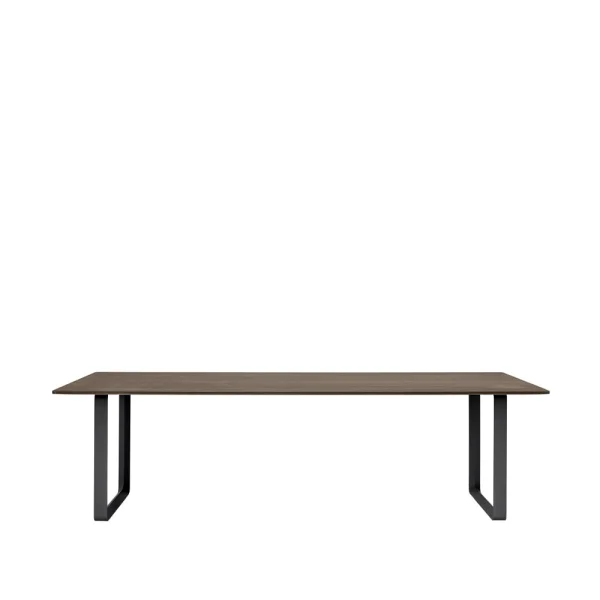 Muuto 70/70 dining table 255x108 cm Solid smoked oak-Black