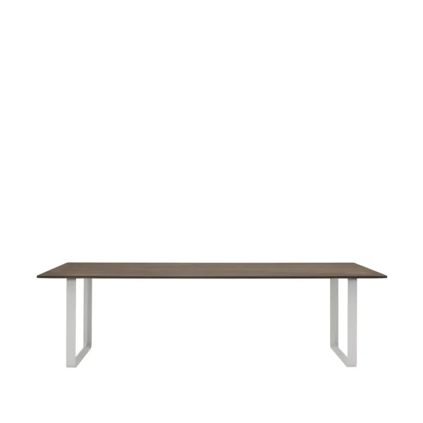 Muuto 70/70 dining table 255x108 cm Solid smoked oak-Grey