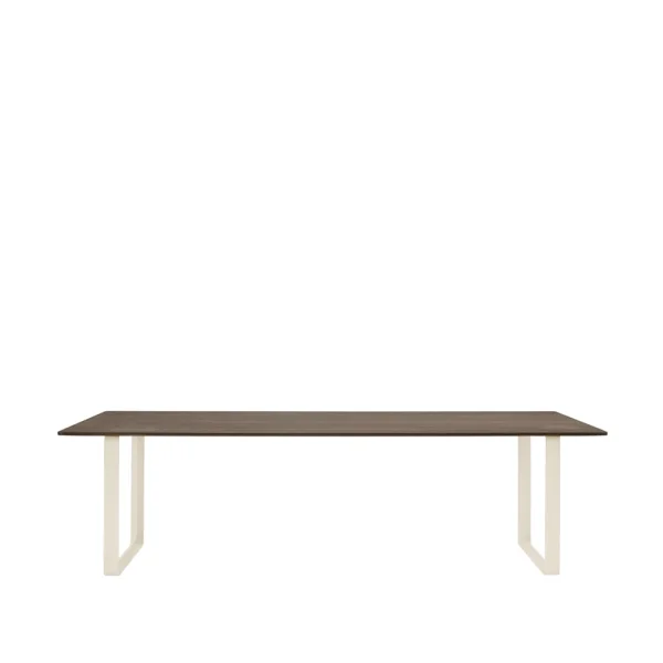 Muuto 70/70 dining table 255x108 cm Solid smoked oak-Sand