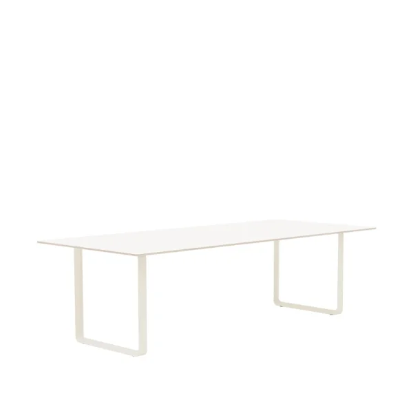 Muuto 70/70 dining table 255x108 cm White laminate-Plywood-Sand