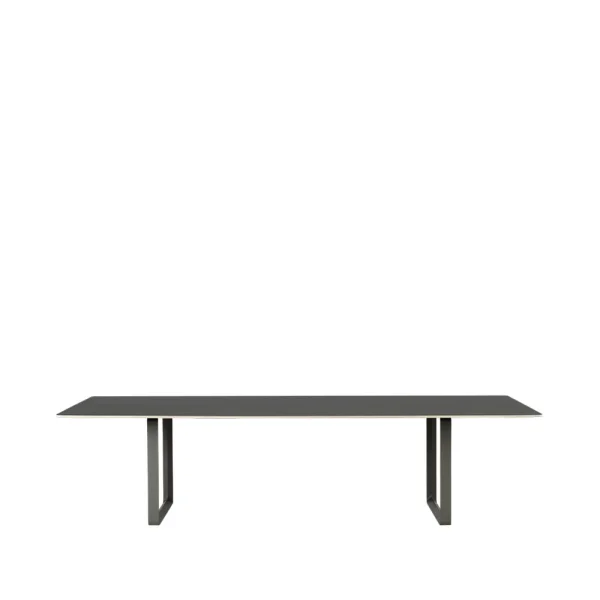 Muuto 70/70 dining table 295x108 cm Black linoleum-Plywood-Black