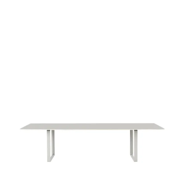 Muuto 70/70 dining table 295x108 cm Grey linoleum-Plywood-Grey