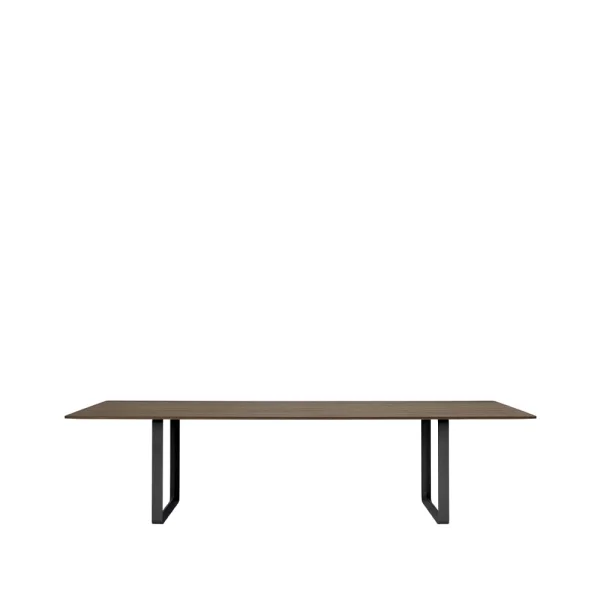 Muuto 70/70 dining table 295x108 cm Solid smoked oak-Black