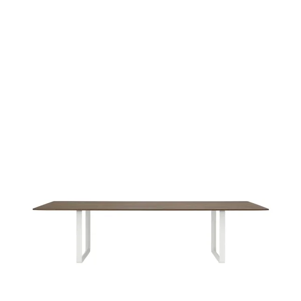 Muuto 70/70 dining table 295x108 cm Solid smoked oak-White