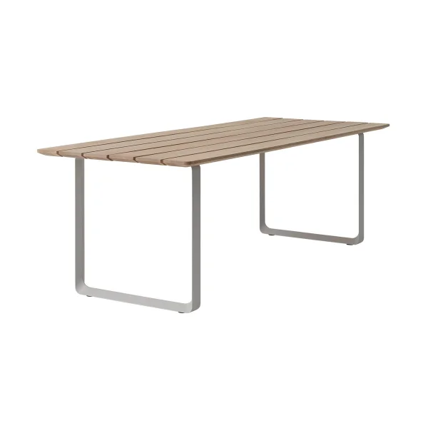 Muuto 70/70 Outdoor dining table 225x90 cm grey steel frame