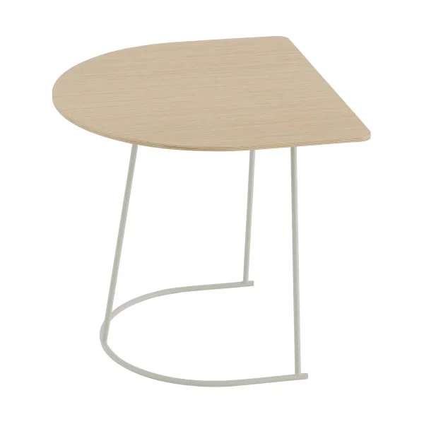 Muuto Airy sofa table half size Lacquered oak veneer-off white