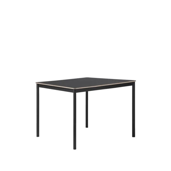 Muuto Base dining table Black. plywood edge. 140x80cm