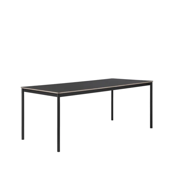 Muuto Base dining table Black. plywood edge. 190x85cm