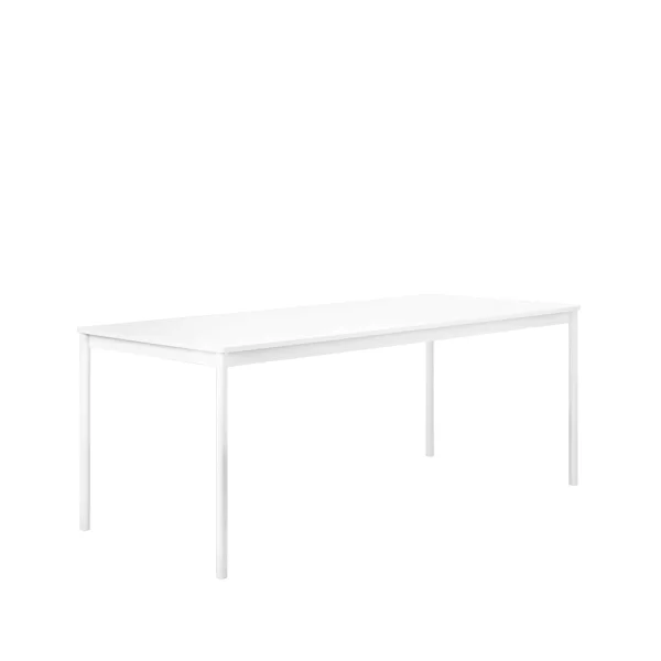 Muuto Base dining table White. abs edge. 190x85cm