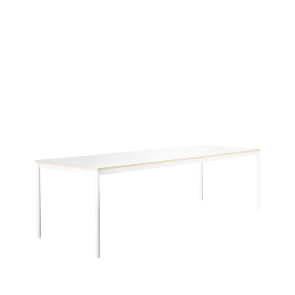 Muuto Base dining table White. plywood edge. 250x90 cm