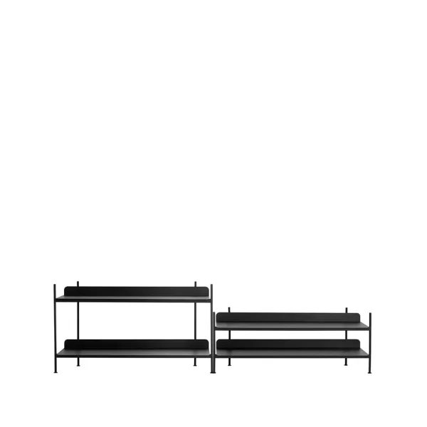 Muuto Compile configuration 5 shelving system Black