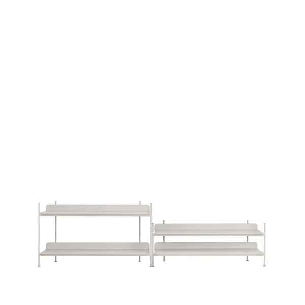 Muuto Compile configuration 5 shelving system Grey