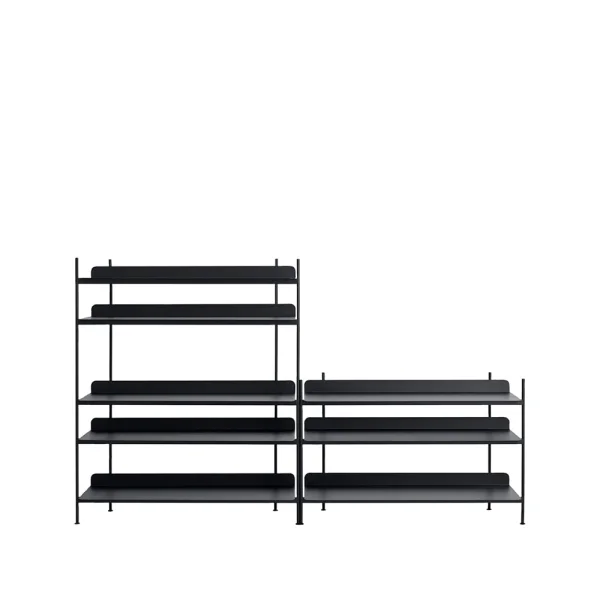 Muuto Compile configuration 7 shelving system Black