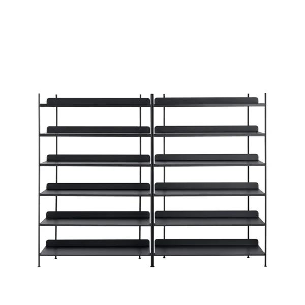 Muuto Compile configuration 8 shelving system Black