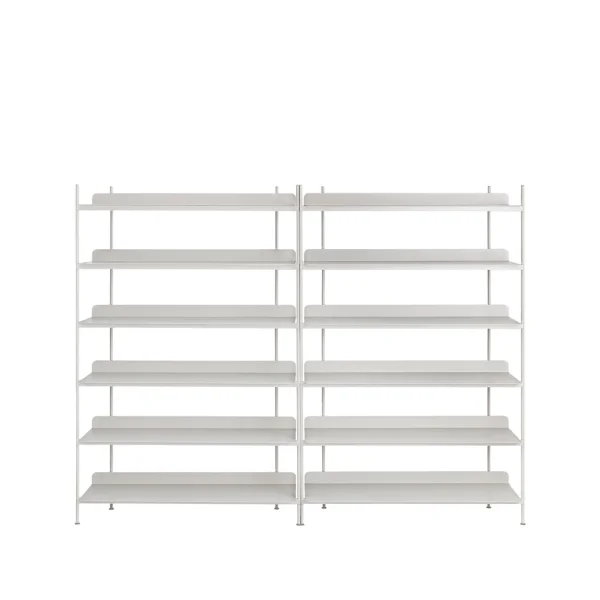 Muuto Compile configuration 8 shelving system Grey