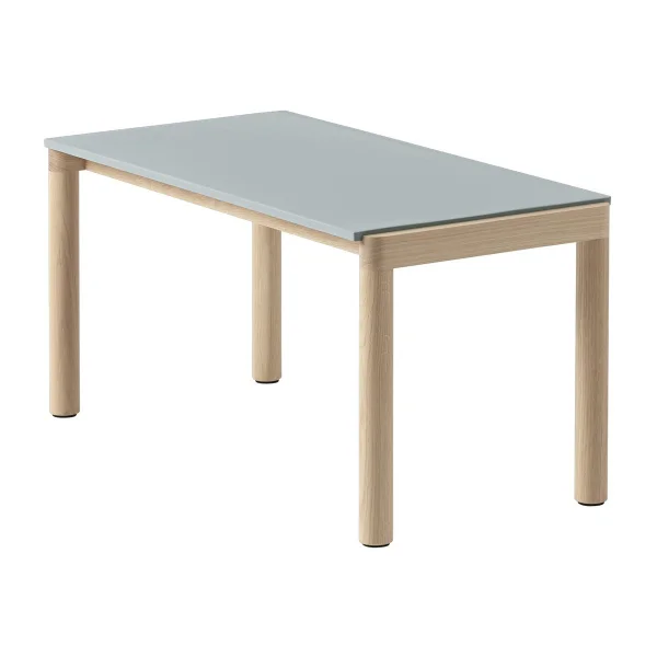 Muuto Couple 1 Plain coffee table 40x84x40 cm Pale blue-oak