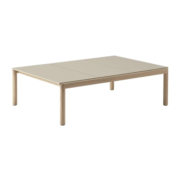 Muuto Couple 3 Plain coffee table 120x84x35 cm Sand-oak