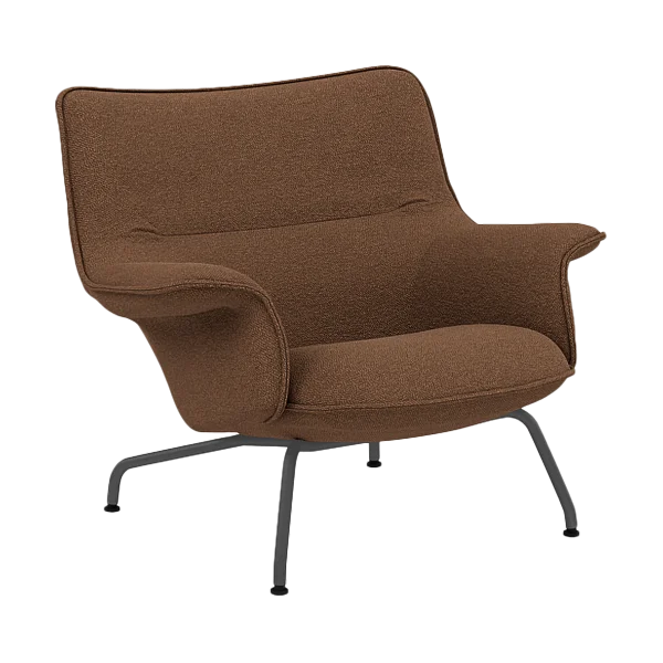 Muuto Doze armchair low Hearth 4-anthracite/black
