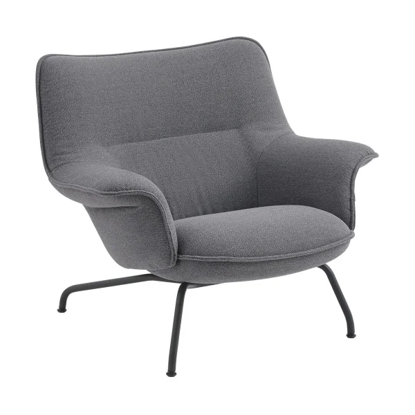 Muuto Doze armchair low Ocean 80-anthracite black