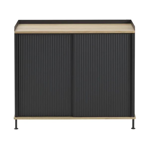 Muuto Enfold Sideboard 100x45x85 cm Lacquered oak-anthracite black