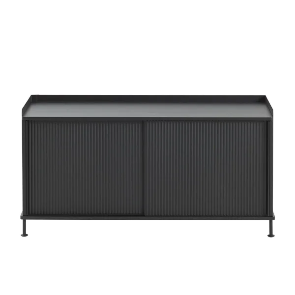 Muuto Enfold sideboard low 125x45x63 cm Black-Black