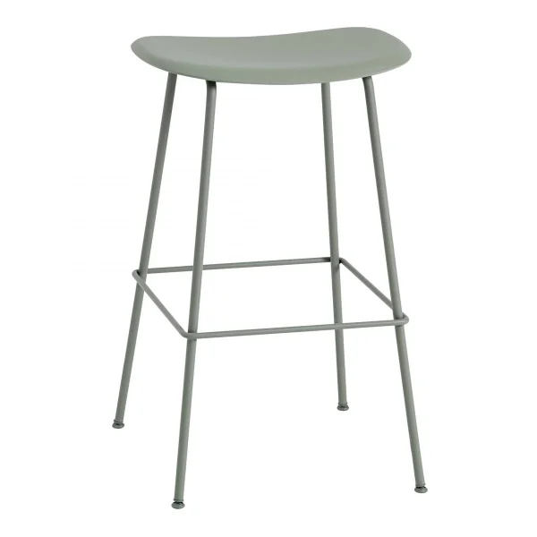 Muuto Fiber Tube Bar Chair 75 Cm dusty green