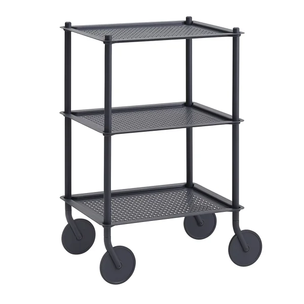 Muuto Flow 3-layer trolley 90 cm Blue-grey