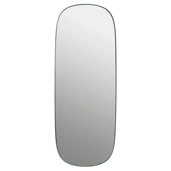 Muuto Framed mirror large Dark-green clear, 118x44,5