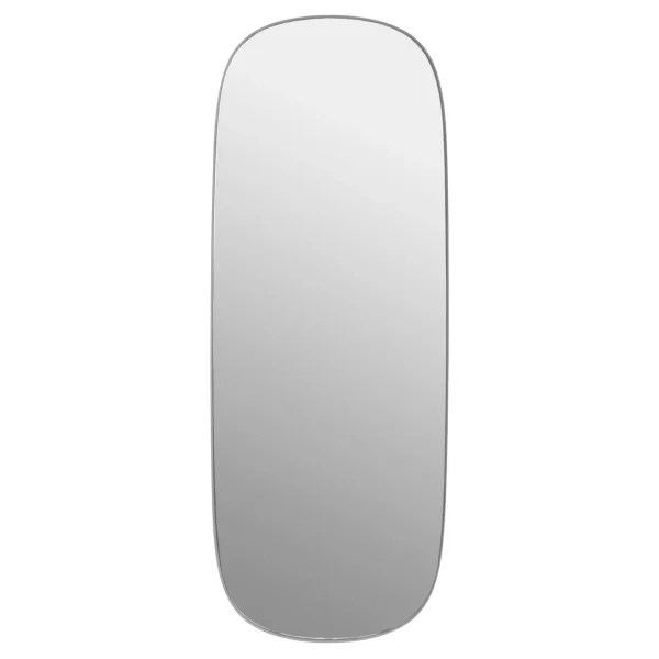 Muuto Framed mirror large Grey-clear, 118x44,5 cm