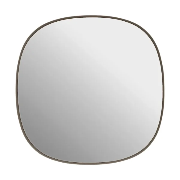 Muuto Framed mirror Taupe-clear, 40x40 cm