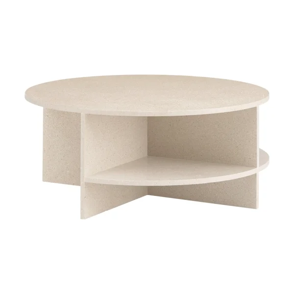 Muuto Halves coffee table Light taupe-terrazzo, Ø85 cm