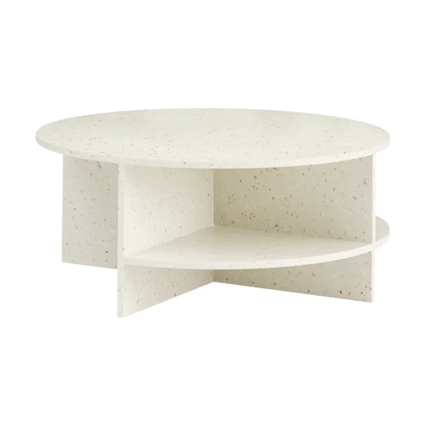 Muuto Halves coffee table Off white-terrazzo, Ø85 cm