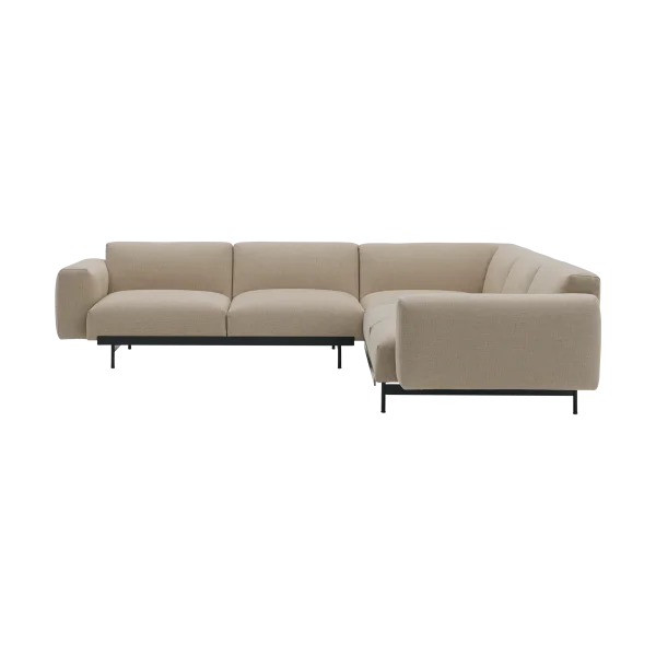 Muuto In Situ corner sofa configuration 1 Ecriture 240-Black