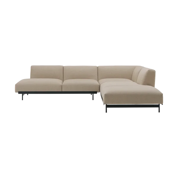 Muuto In Situ corner sofa configuration 4 Ecriture 240-Black