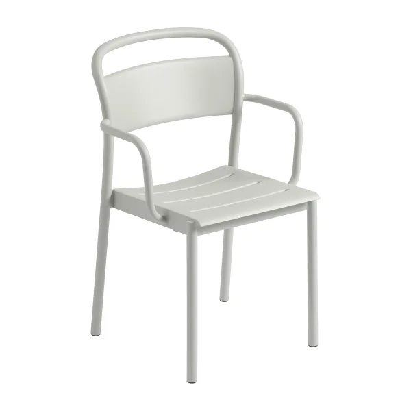 Muuto Linear steel armchair Grey (RAL 7044)