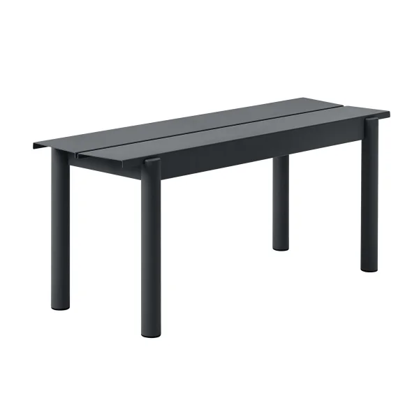 Muuto Linear steel bench 110 cm Black