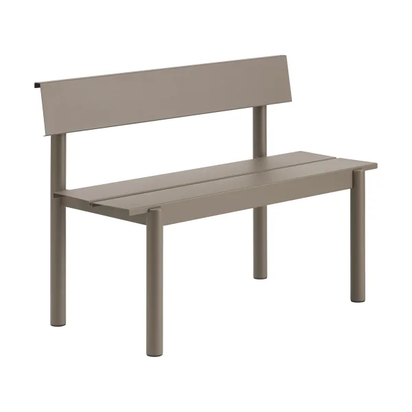 Muuto Linear steel bench 110 cm Taupe
