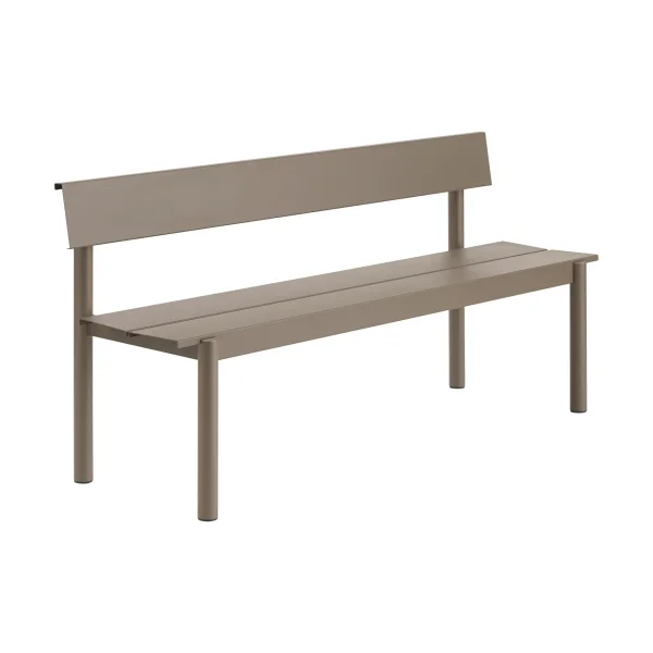 Muuto Linear steel bench 170 cm Taupe