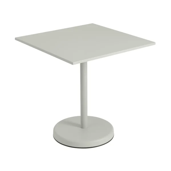 Muuto Linear steel café table V2 table 70x70 cm Grey Linear steel café table V2 table 70x70 cm Grey