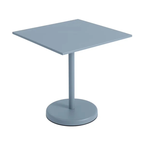 Muuto Linear steel café table V2 table 70x70 cm Pale blue