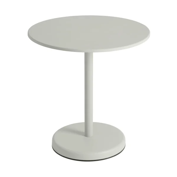 Muuto Linear steel café table V2 table Ø70 cm Grey