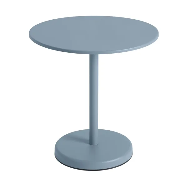Muuto Linear steel café table V2 table Ø70 cm Pale blue Linear steel café table V2 table Ø70 cm Pale blue