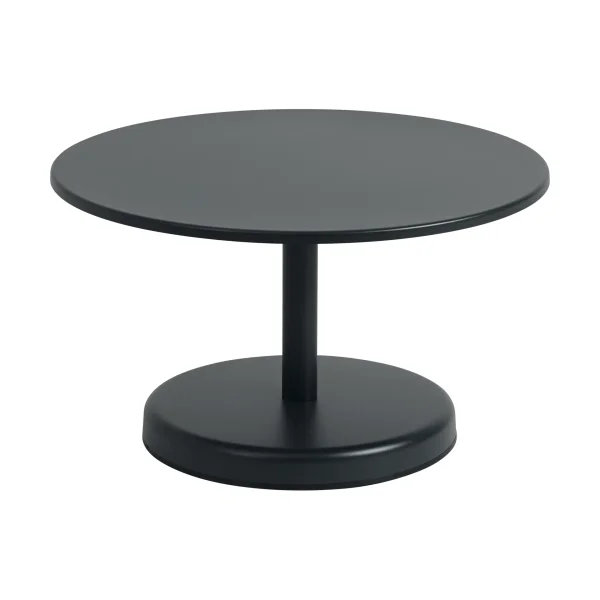 Muuto Linear Steel coffee table Anthracite black, Ø70x40 cm