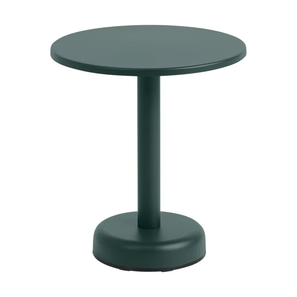 Muuto Linear Steel coffee table Dark green, Ø42x47 cm