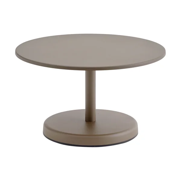 Muuto Linear Steel coffee table Taupe, Ø70x40 cm