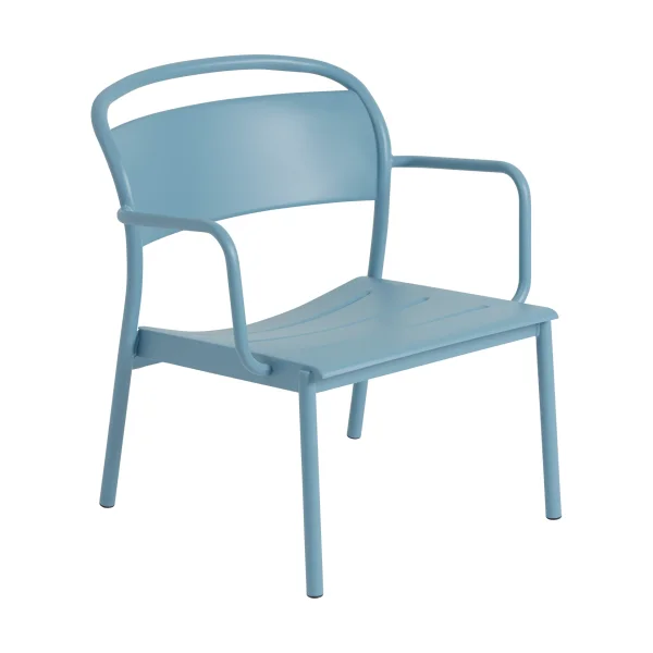 Muuto Linear Steel lounge armchair Pale blue