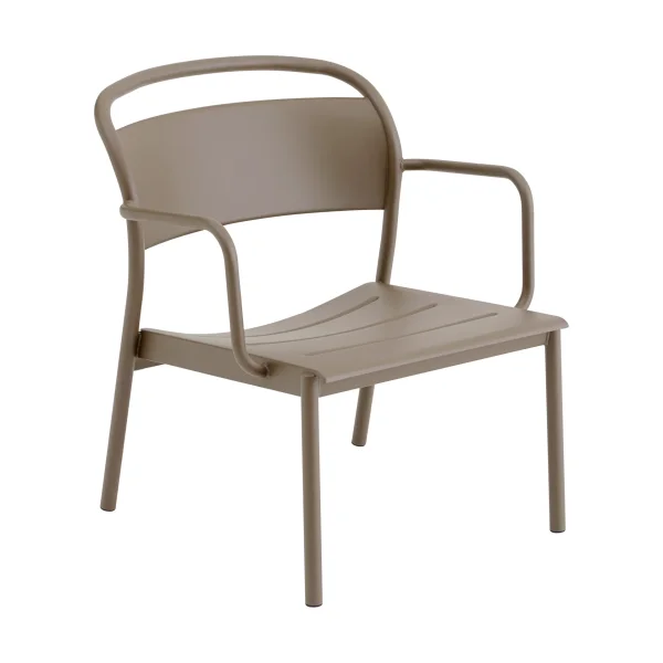 Muuto Linear Steel lounge armchair Taupe