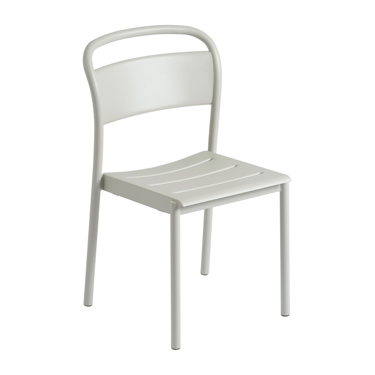 Muuto Linear steel side chair Grey (RAL 7044)